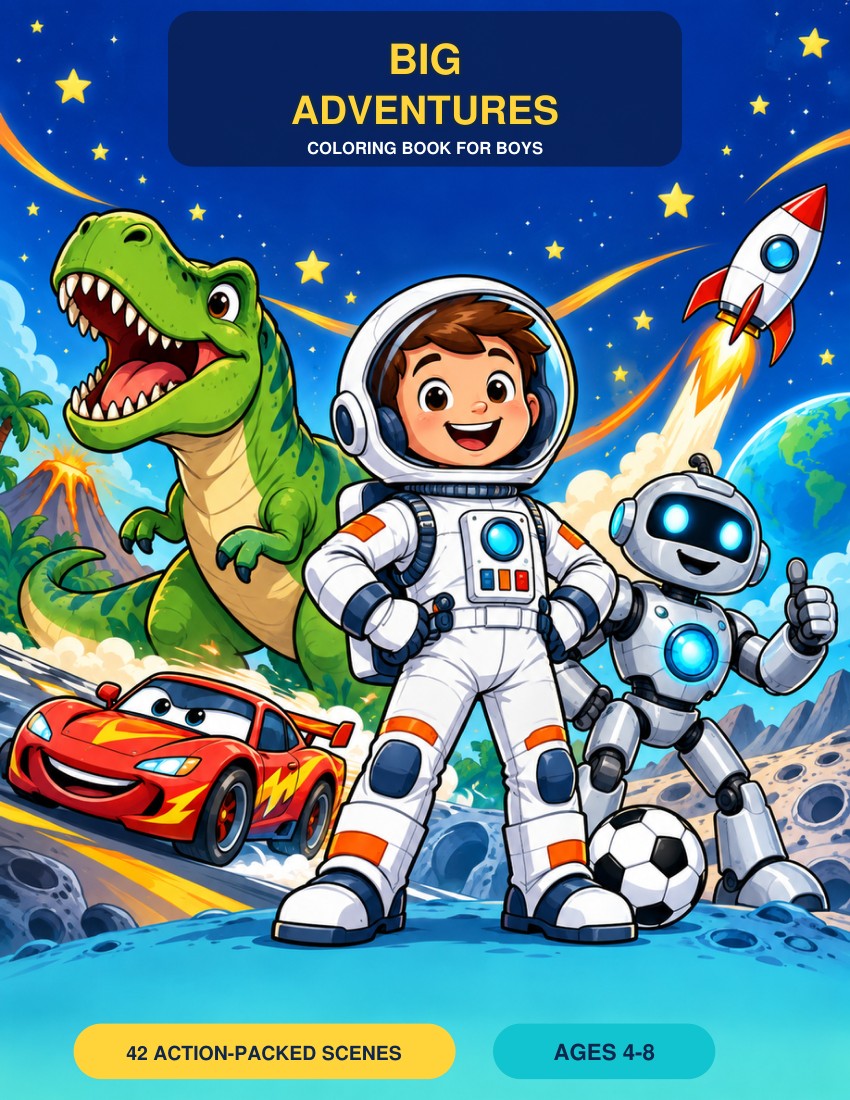 Big Adventures coloring book