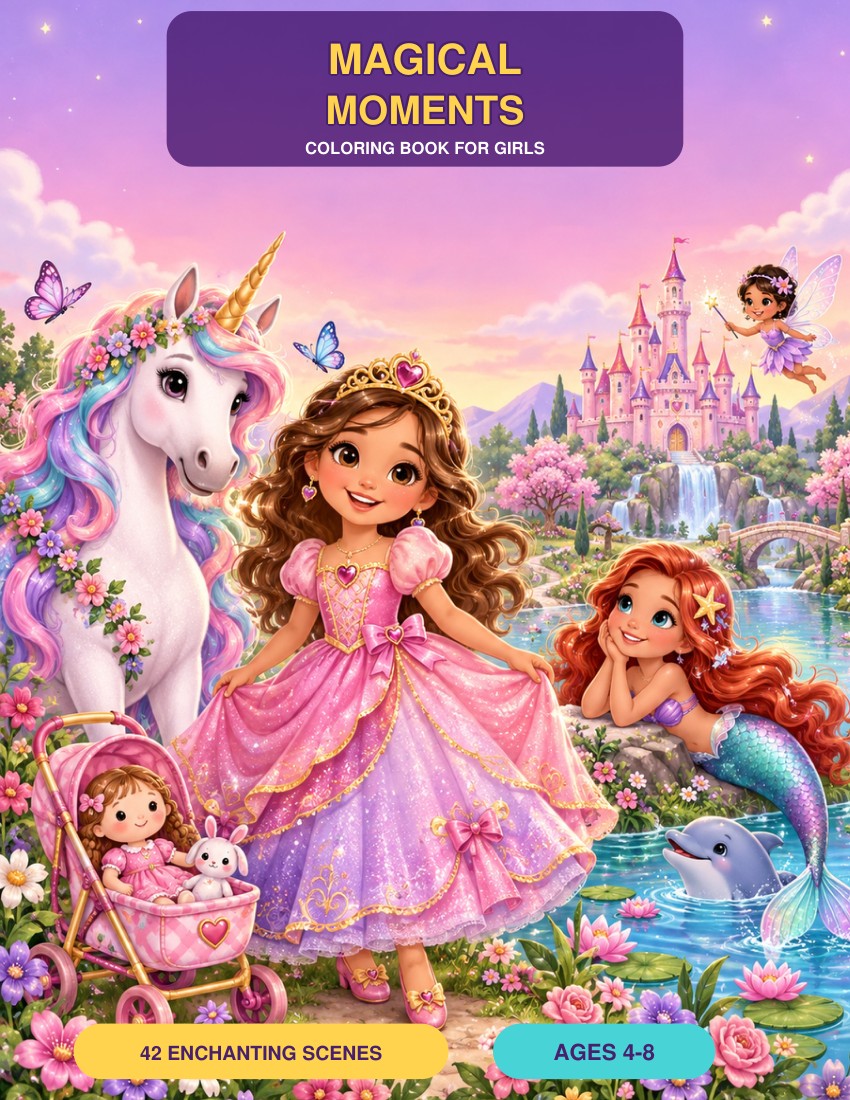 Magical Moments coloring book